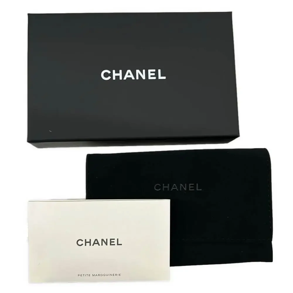 Chanel Classic Zip Coin Purse/Matelasse Coin Case AP0216 Black Gold